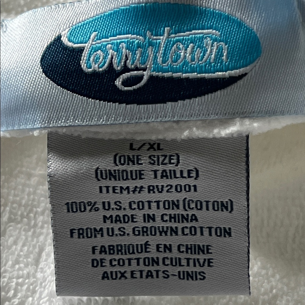 Terrytown Terry Velour Kimono Robes White - Picture 7 of 9